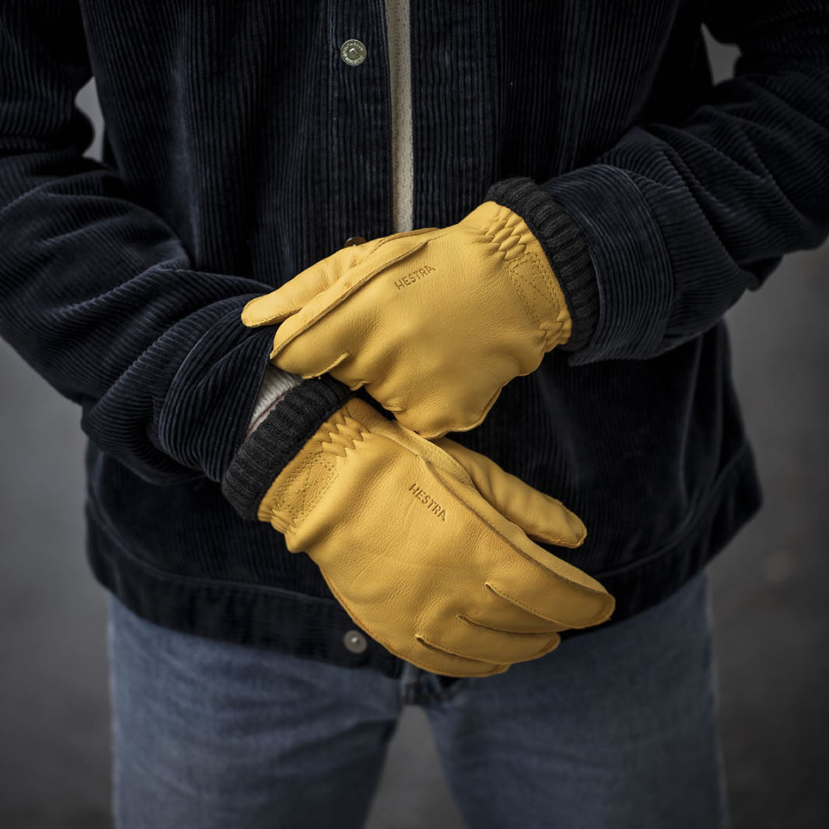 primaloft handschuhe Hestra Deerskin Primaloft Rib Lederhandschuhe