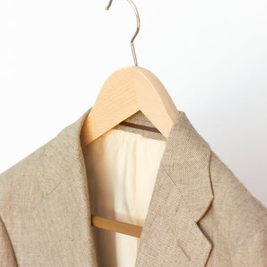 The Shoe Care Shop Suit and jacket hanger - walnut with trouser bar