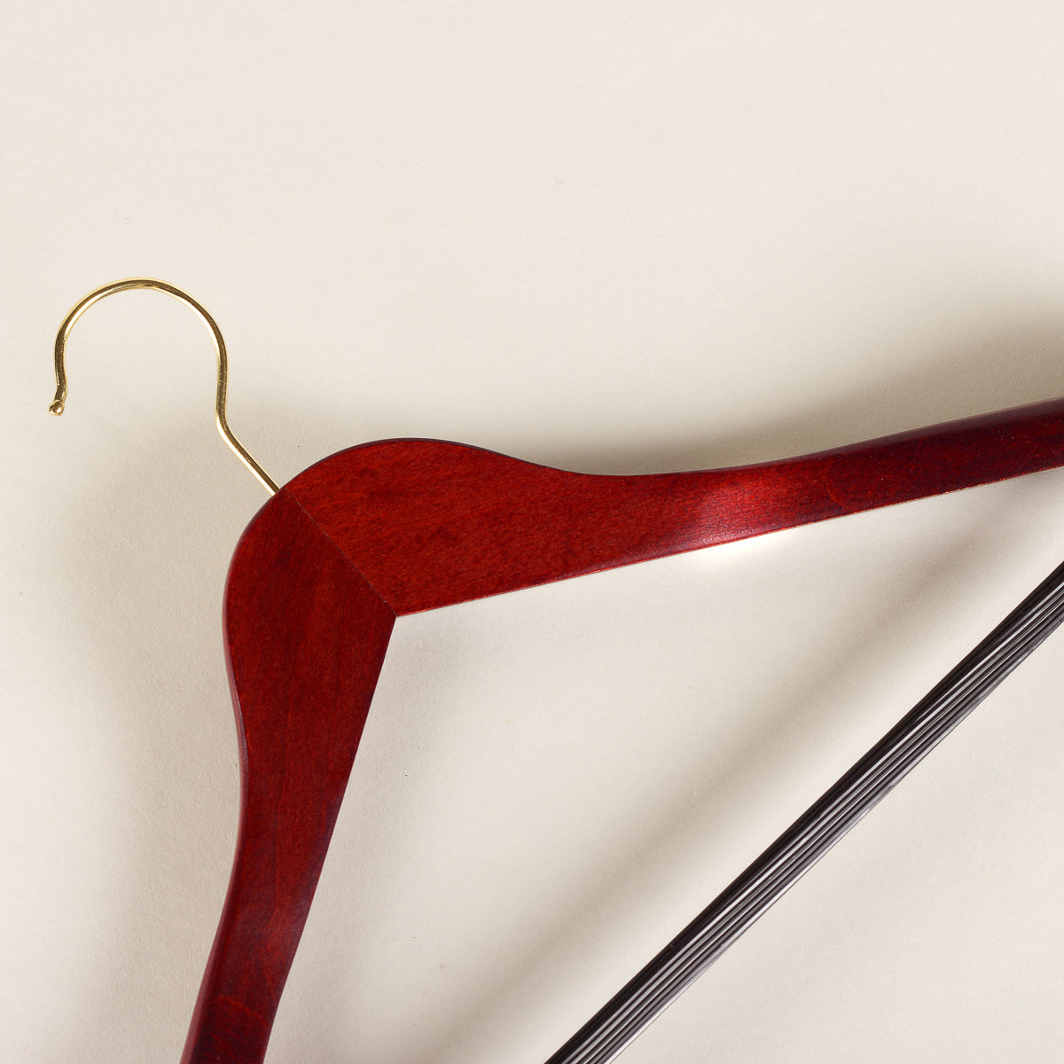 Shirt hanger - mahogany set of 5