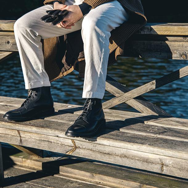 Loake Sedbergh Derby boot - black Grain